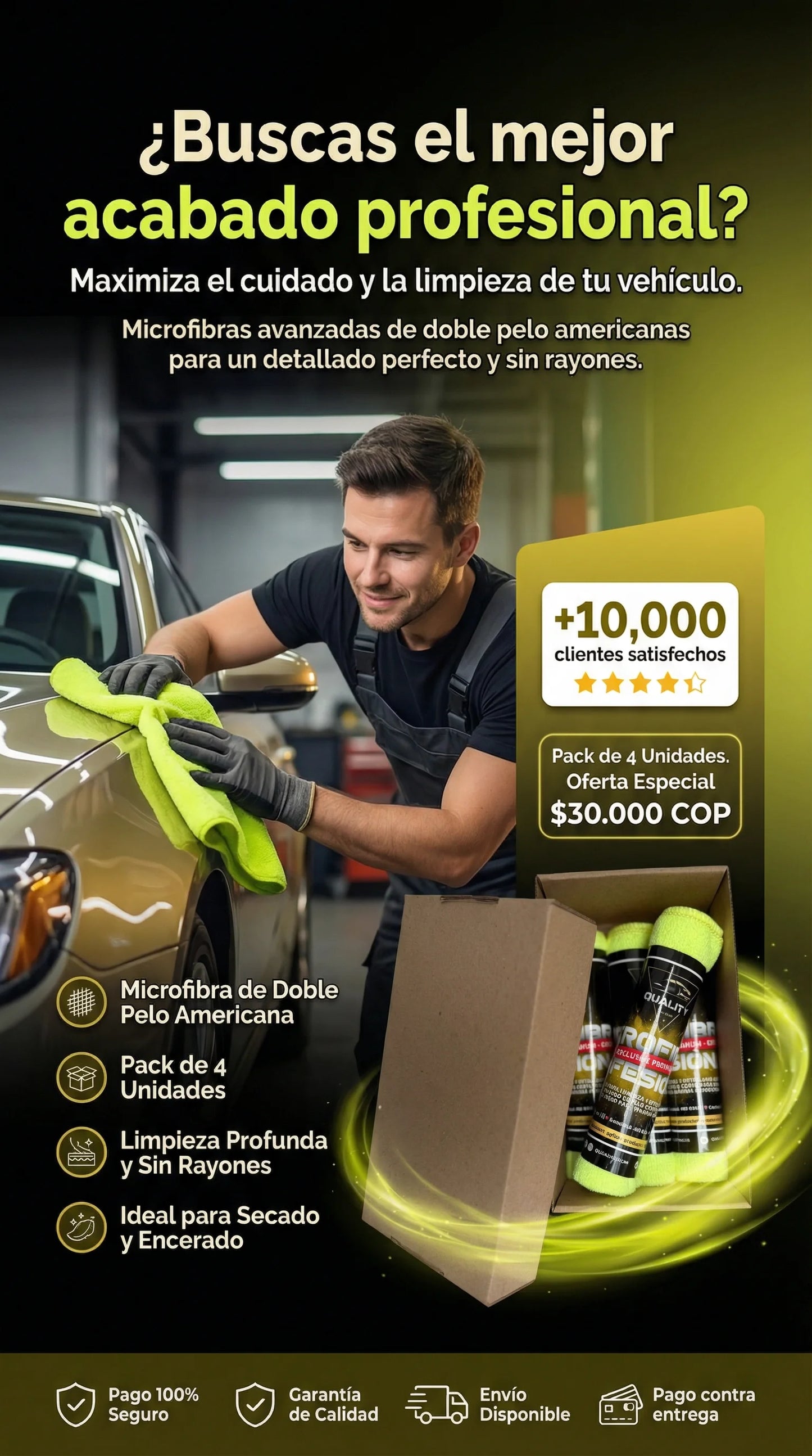 pack de 4 microfibras